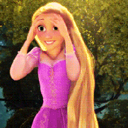 excited rapunzel